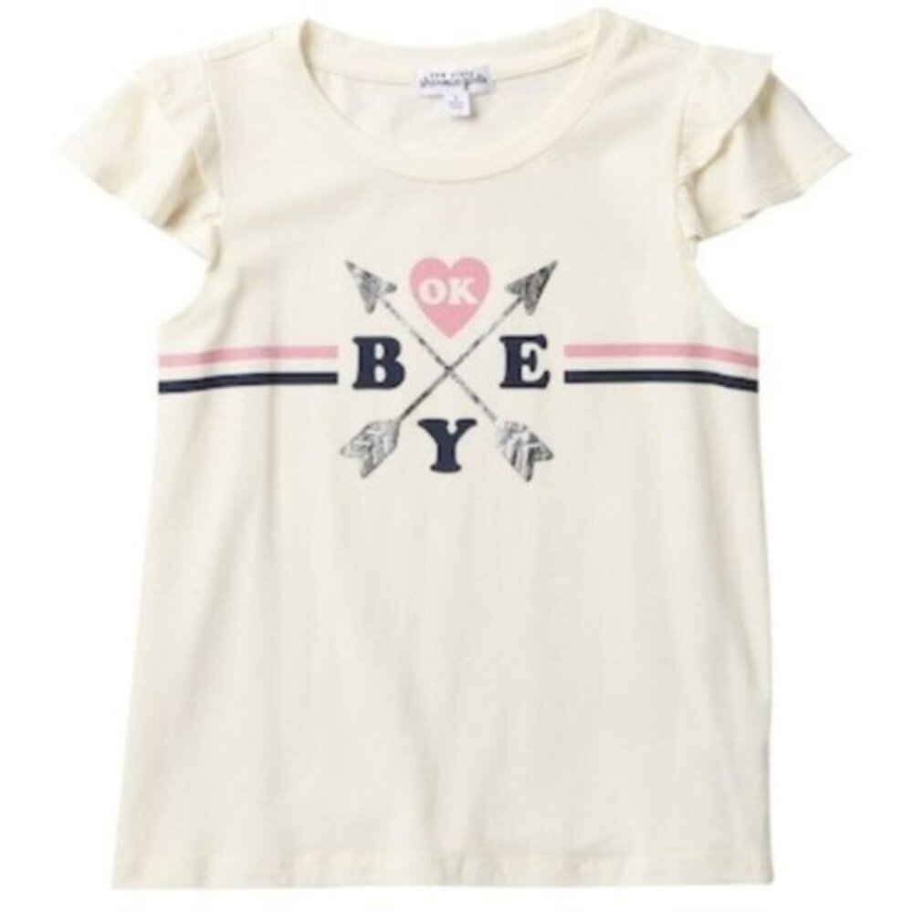 NWT! Ten Sixty Sherman OK Bye Girls White Shirt / Large